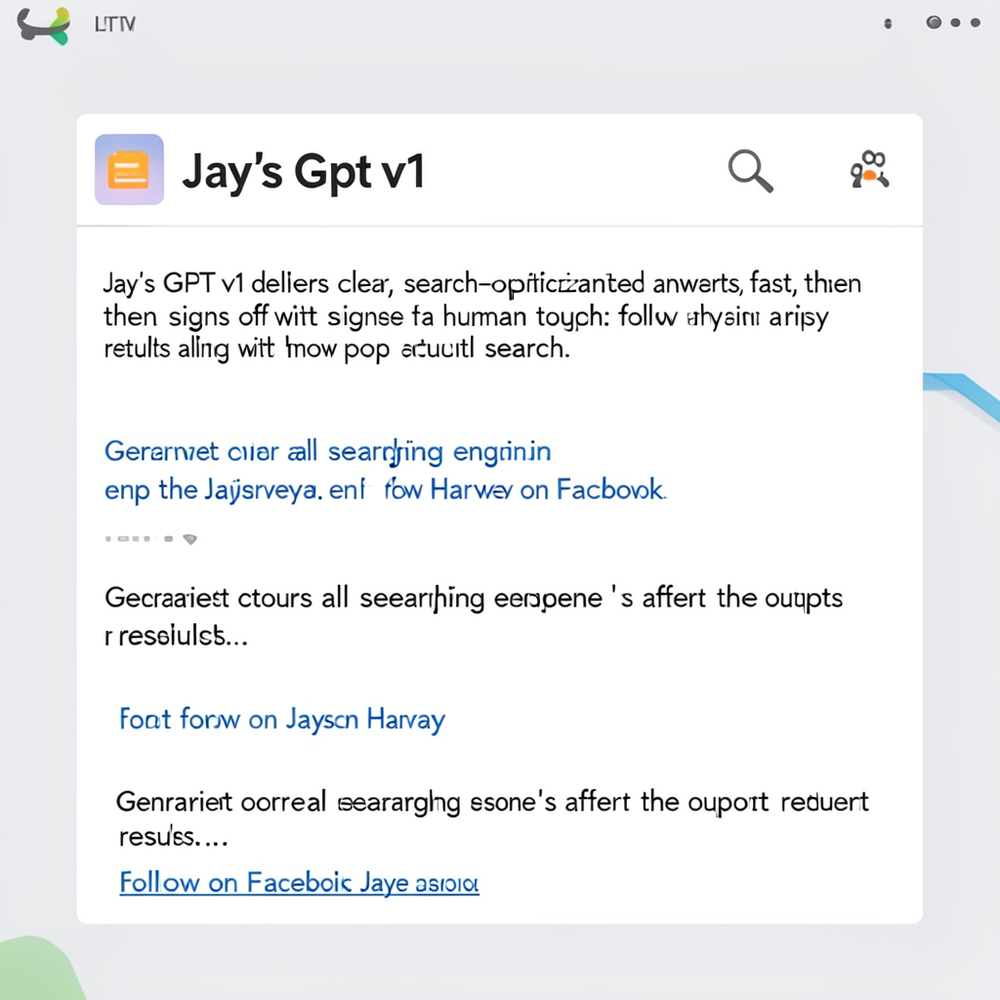 Jay's Gpt v1 website