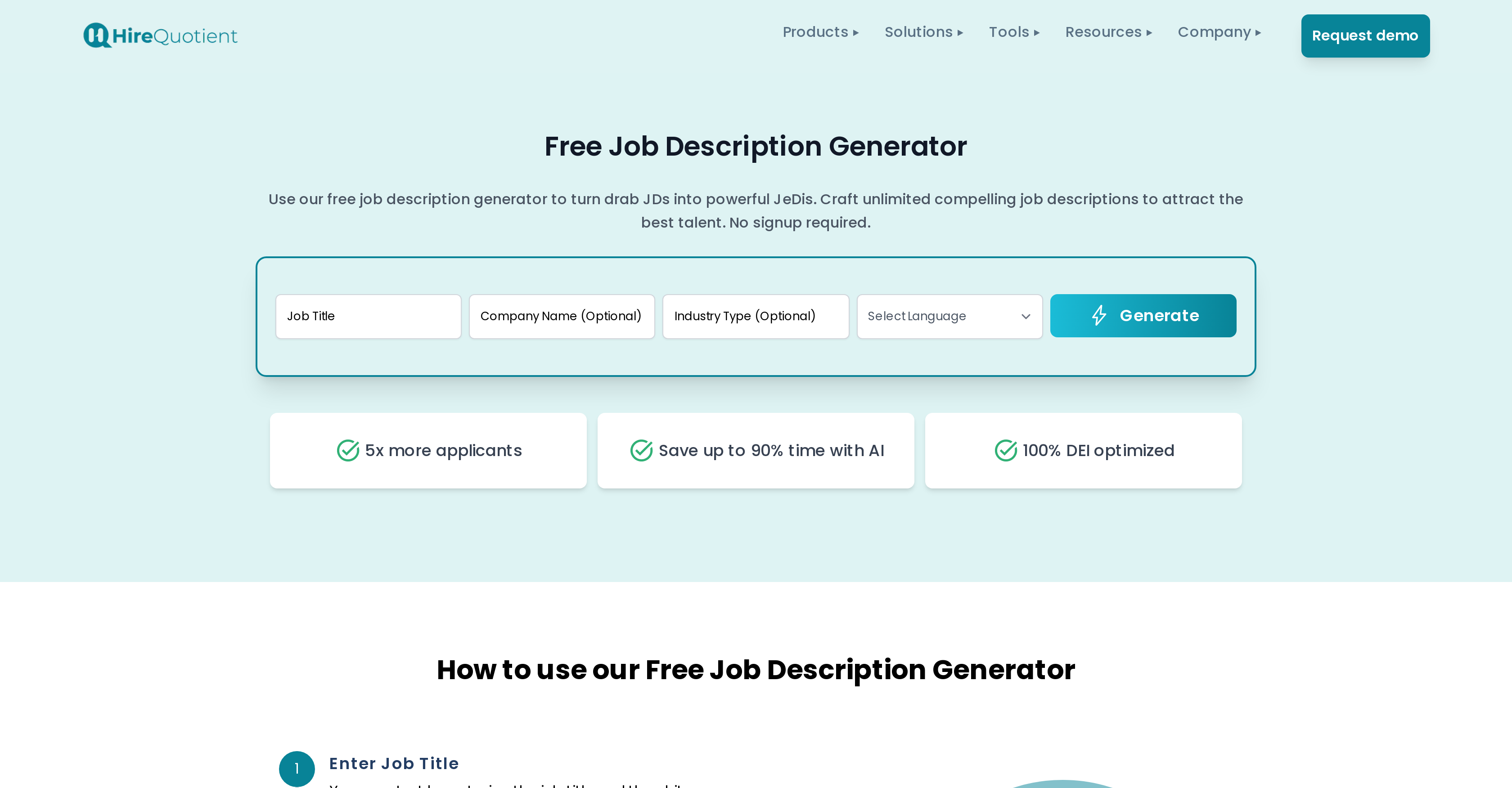 JD Generator And 8 Other AI Tools For Job descriptions