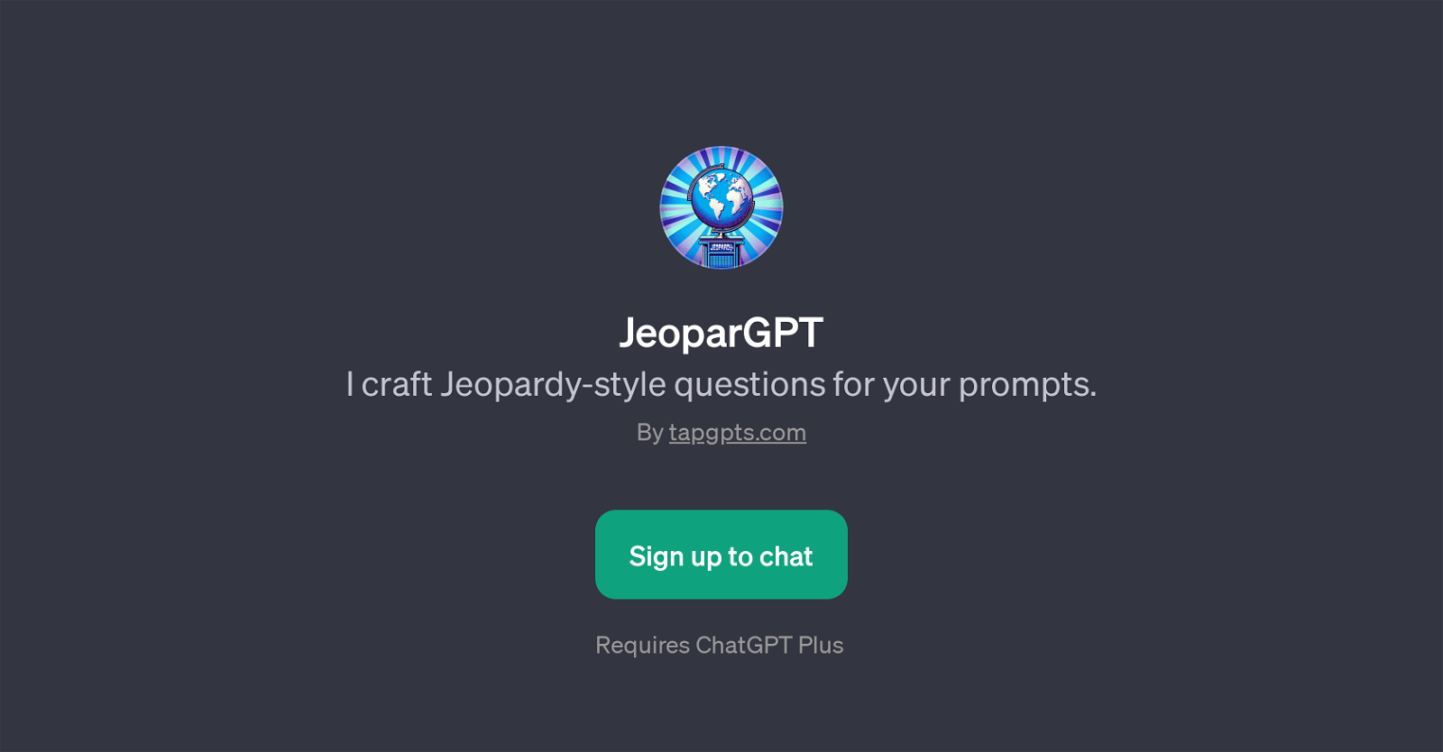 JeoparGPT website
