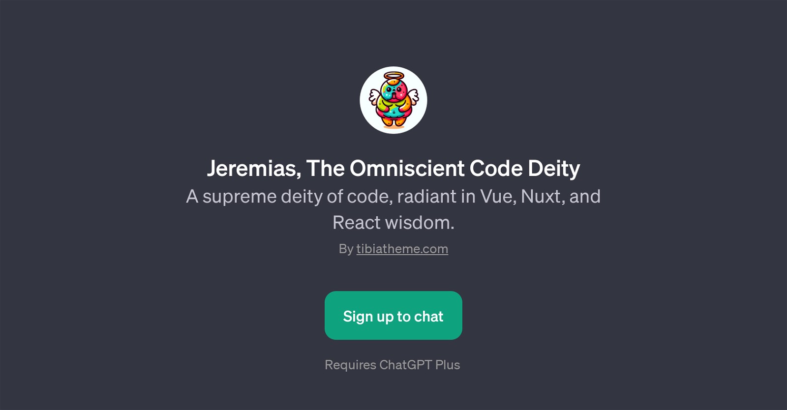 Jeremias, The Omniscient Code Deity website