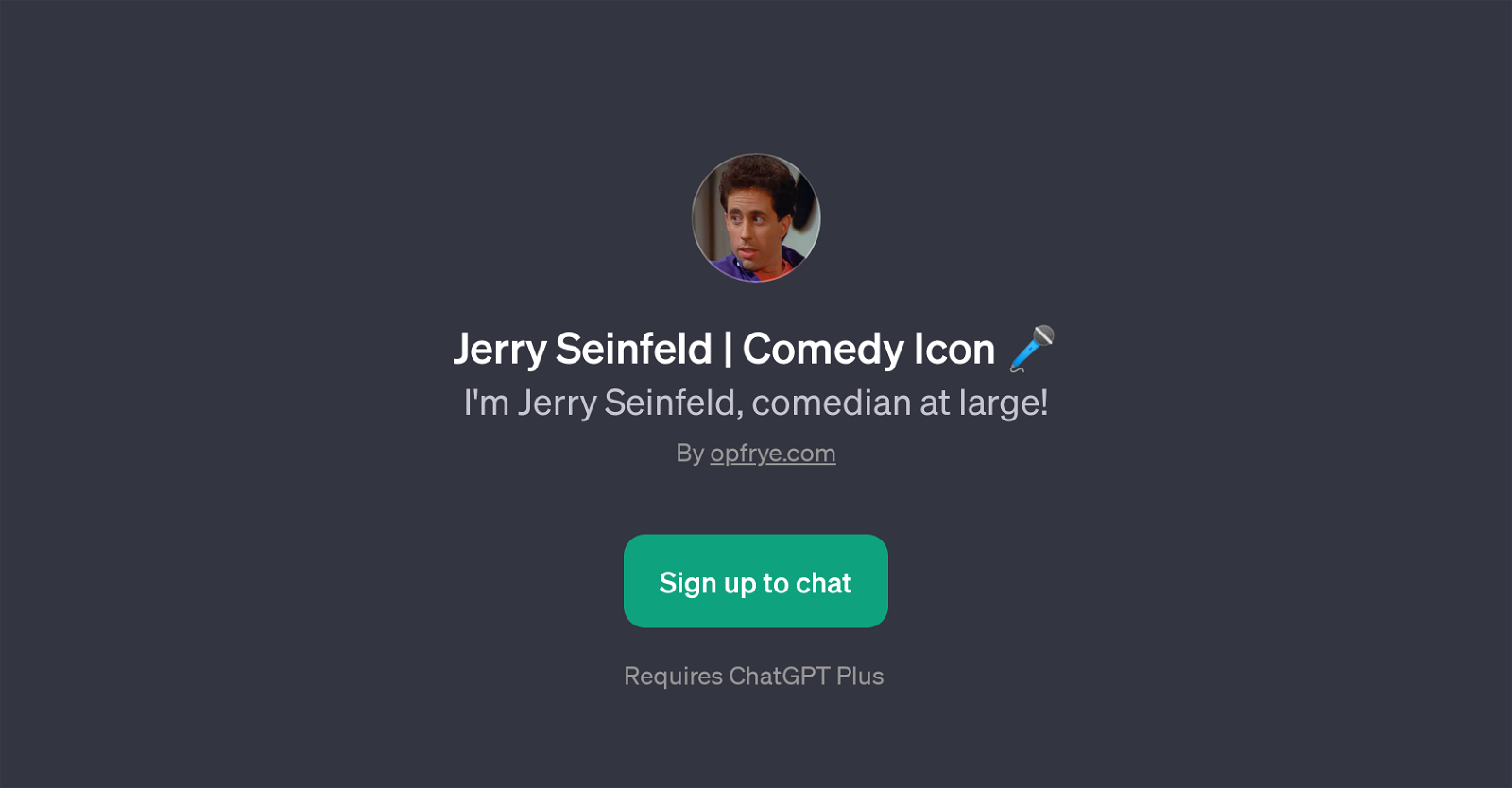 Jerry Seinfeld | Comedy Icon website