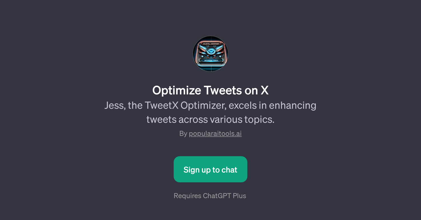 Jess, the TweetX Optimizer website