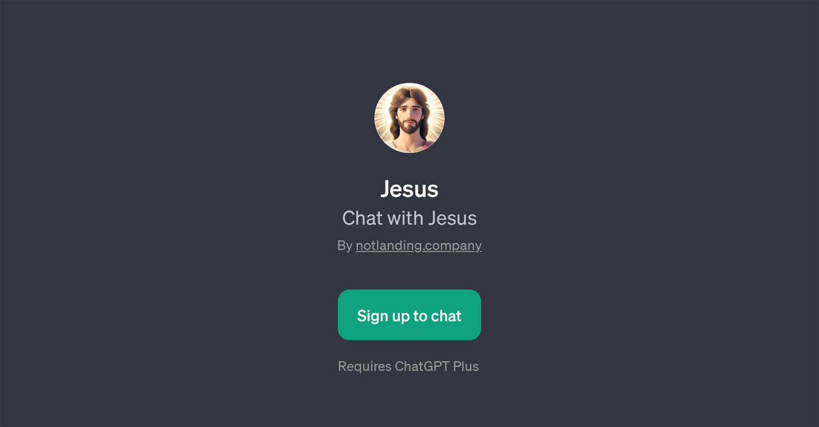 JesusChatGPT website