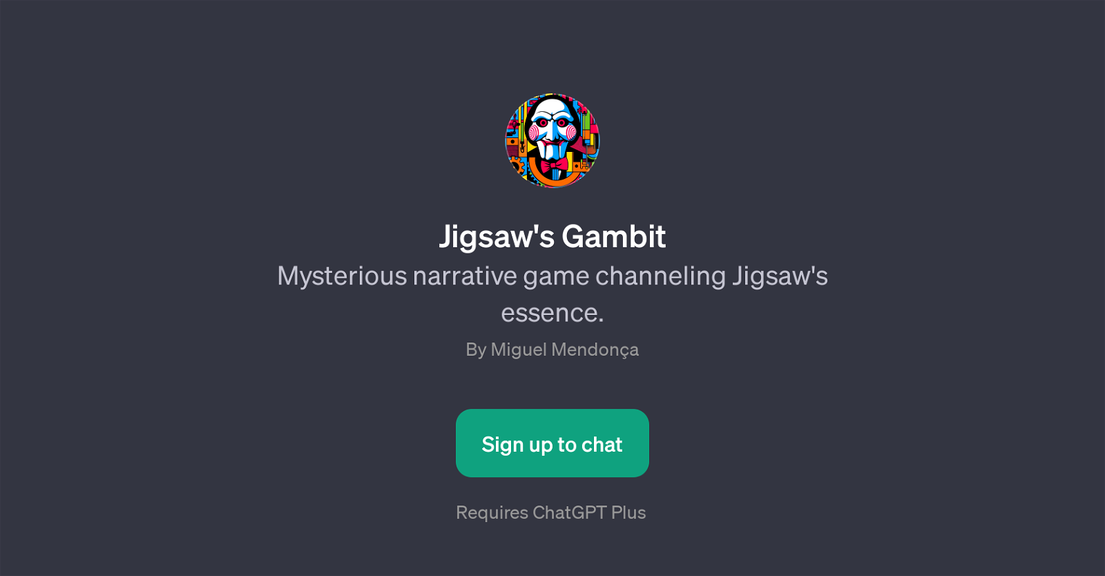 Jigsaw's Gambit website