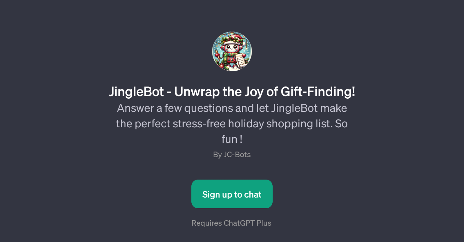 JingleBot website