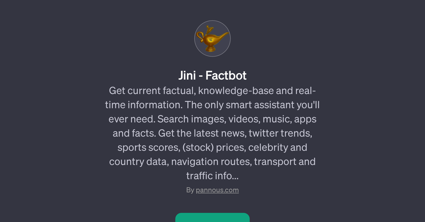 Jini - Factbot website