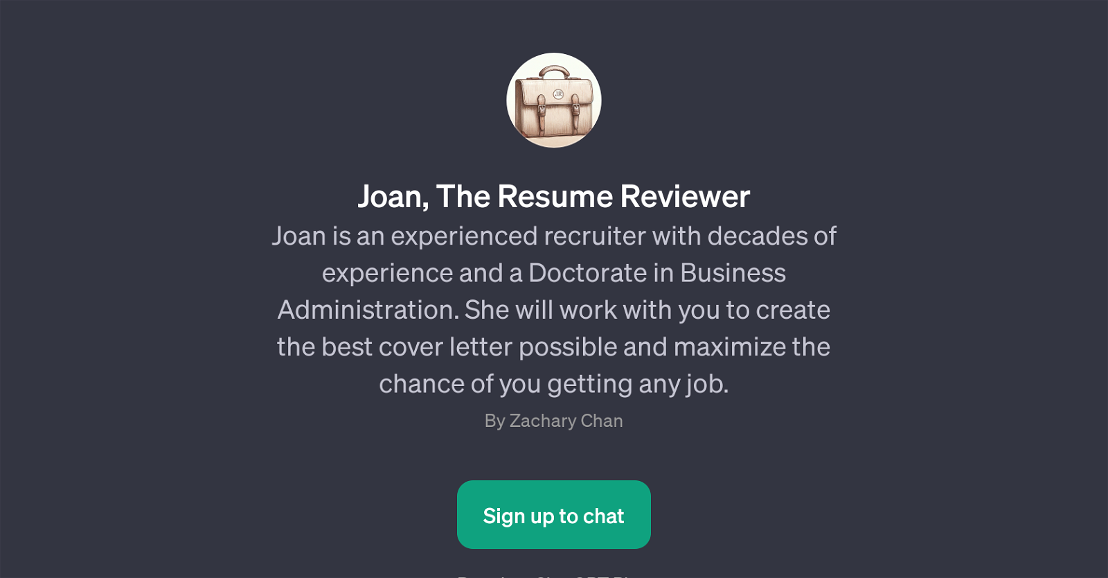 Joan, The Resume Reviewer website