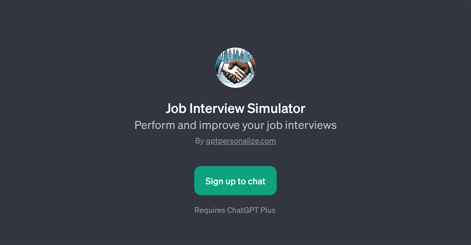 Job Interview Simulator website