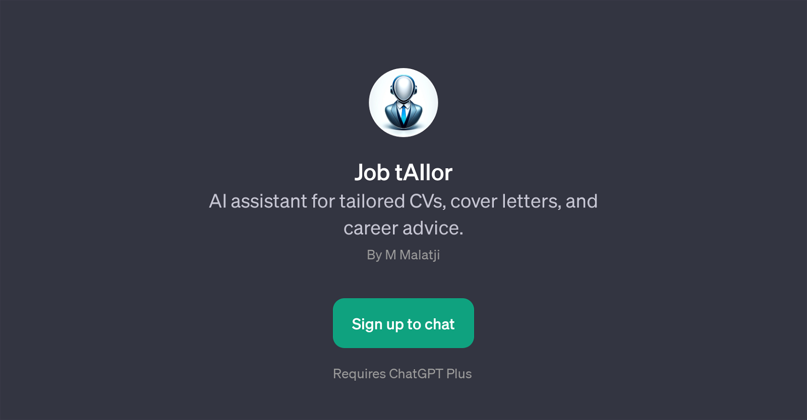 Job tAIlor website