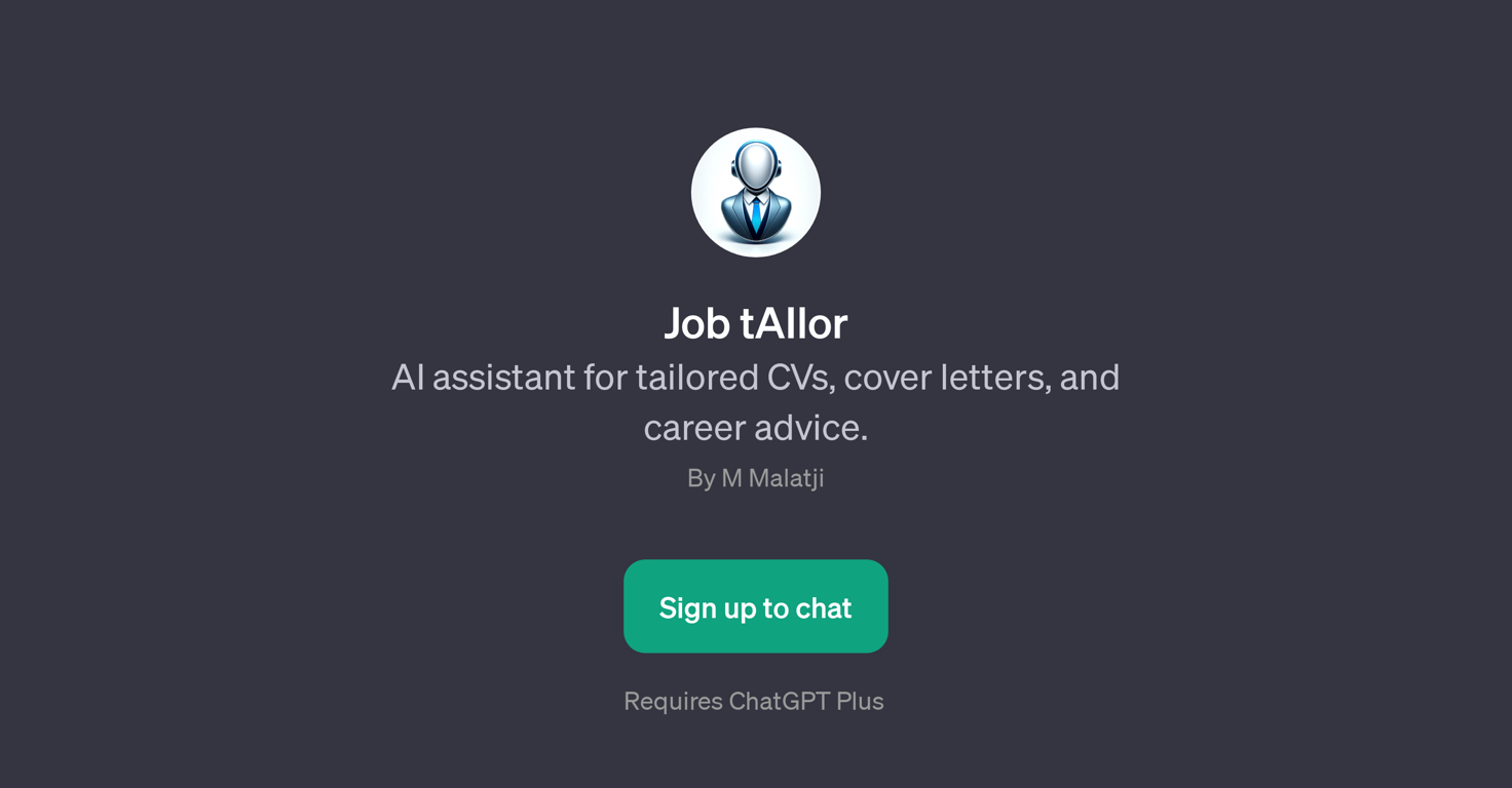 Job tAIlor website