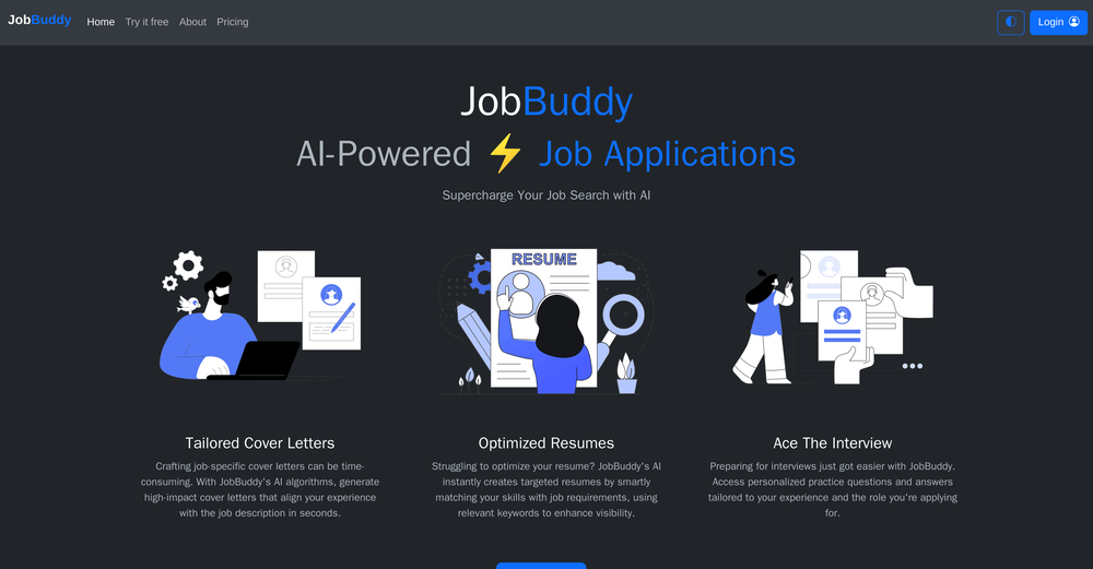 JobBuddy website
