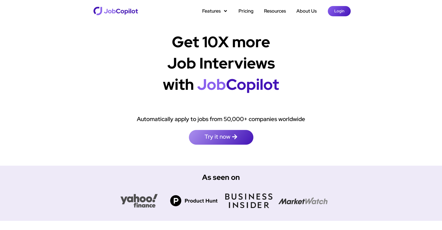 JobCopilot website