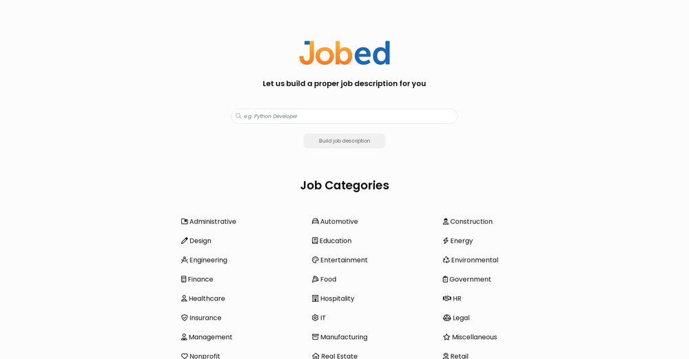 Jobed website