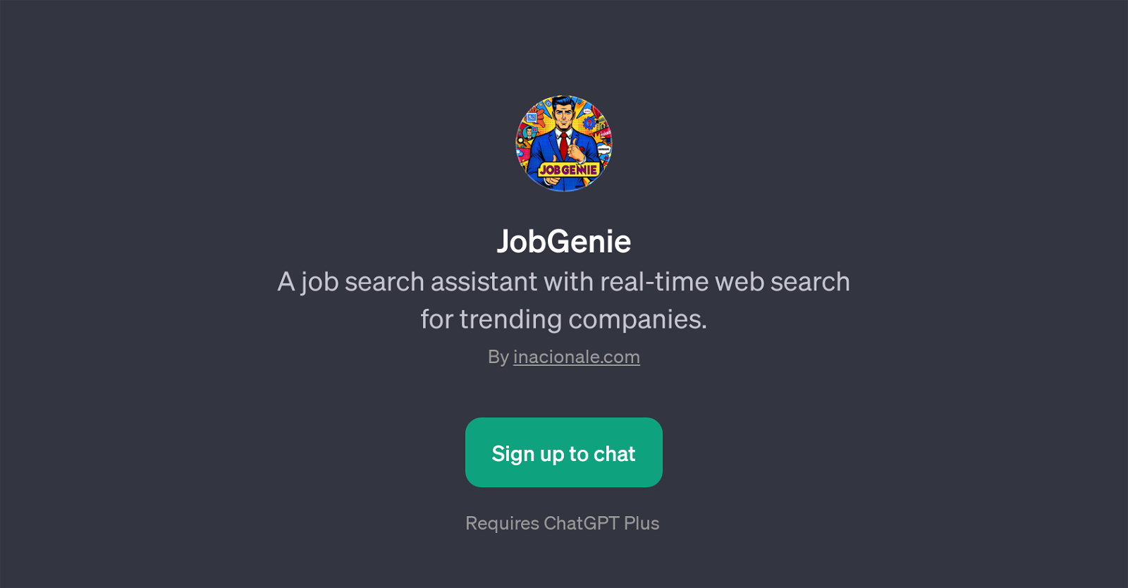 JobGenie website