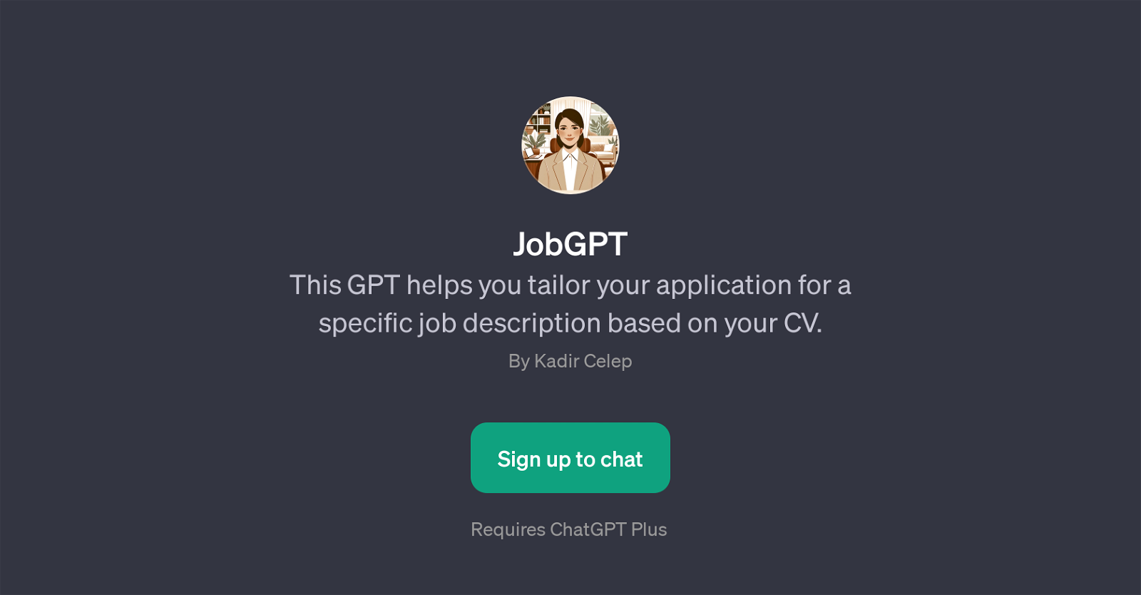JobGPT website