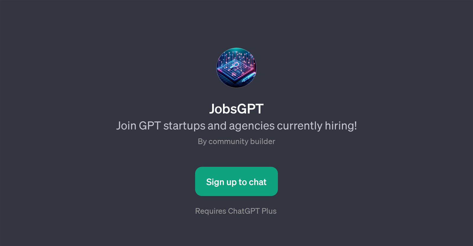 JobsGPT website