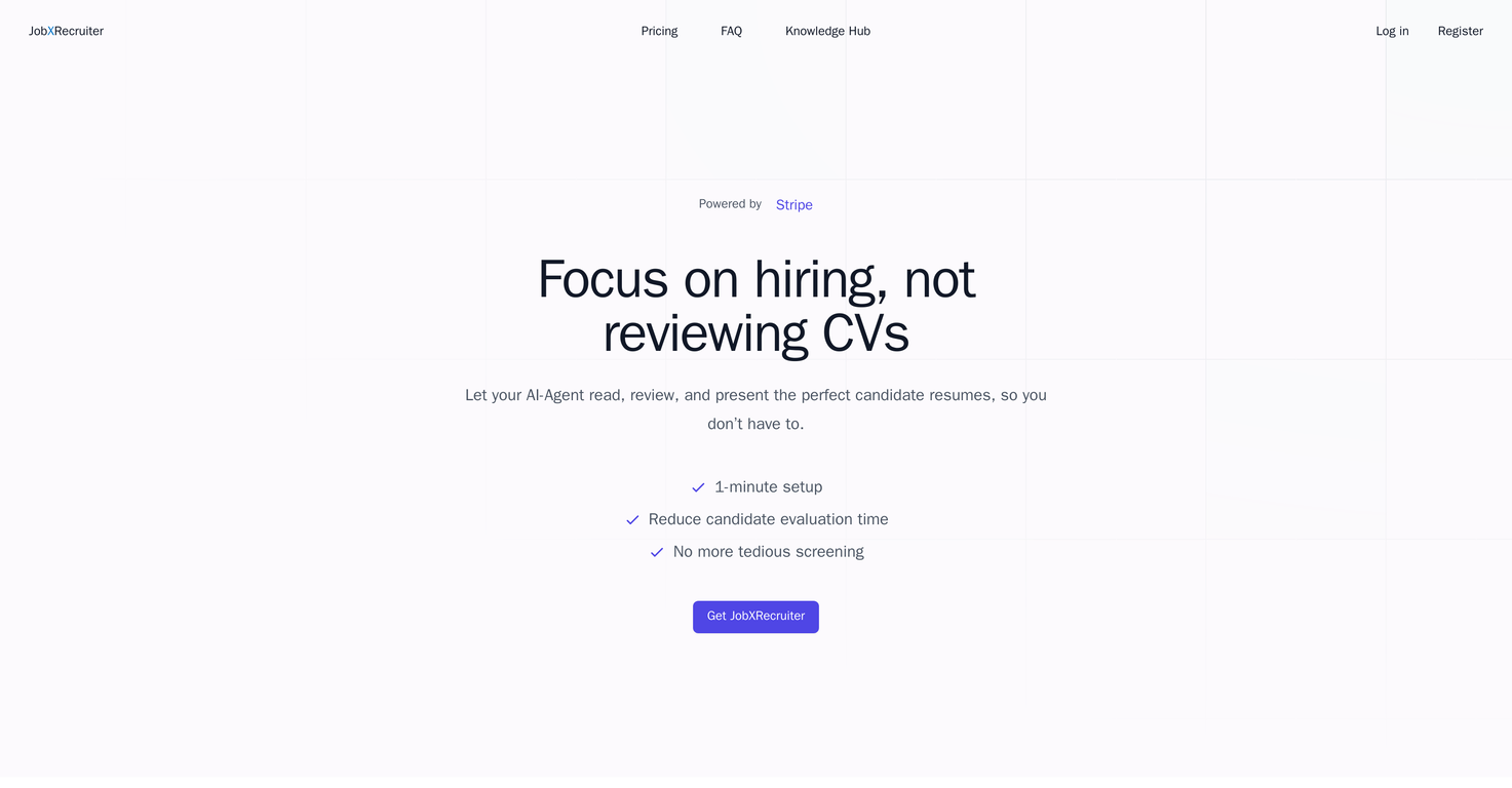 JobXRecruiter website