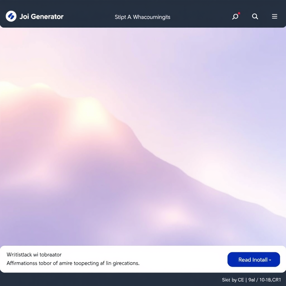 Joi Generator website