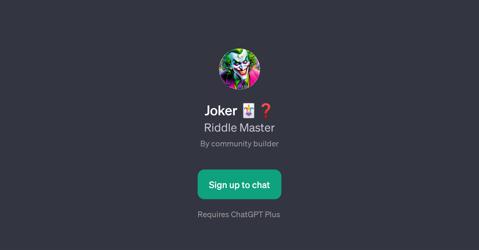 Joker website