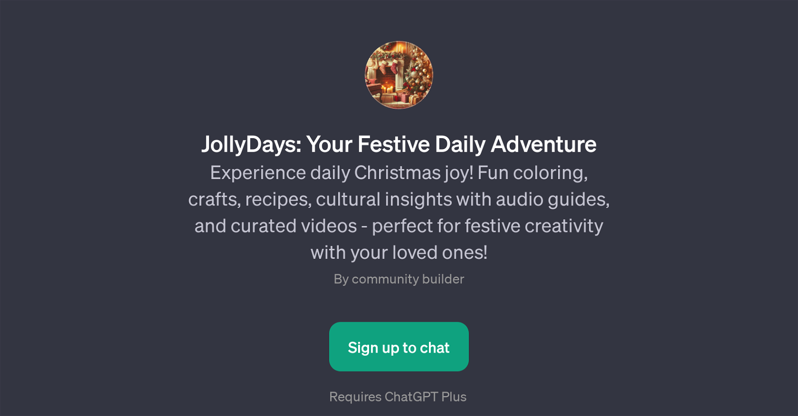 JollyDays: Your Festive Daily Adventure website