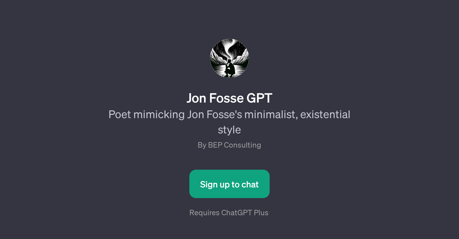 Jon Fosse GPT website