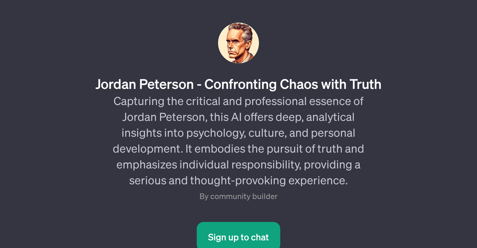 Jordan Peterson - Confronting Chaos with Truth website