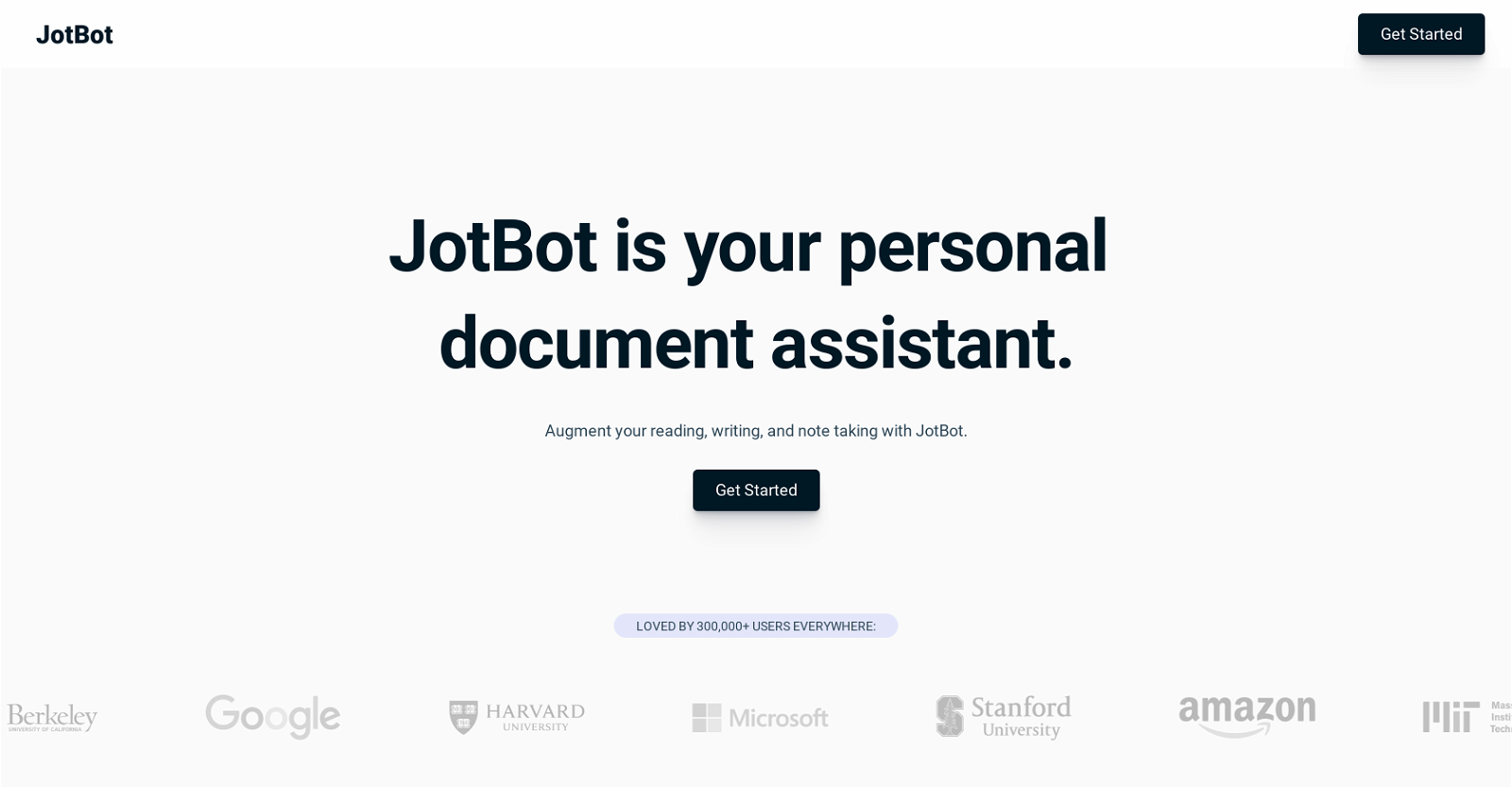 JotBot website