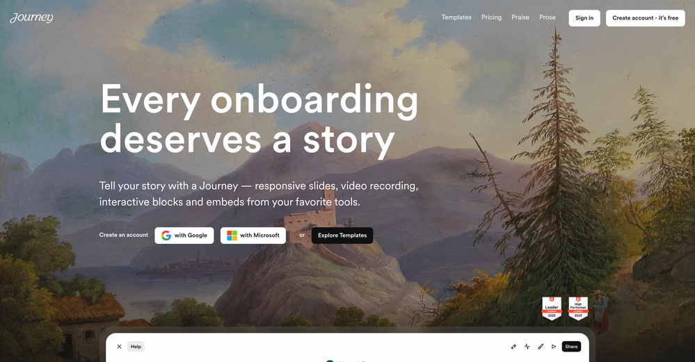 Journey website