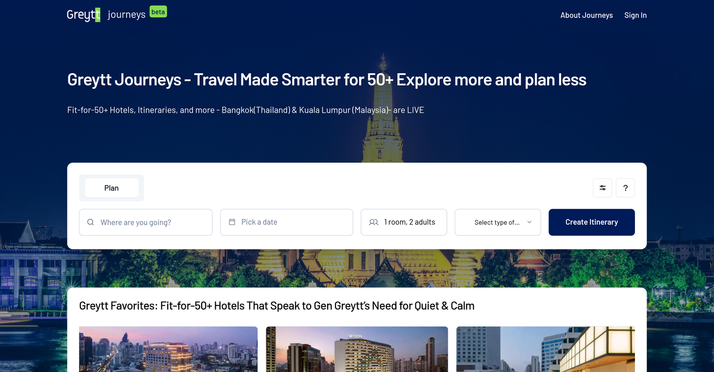 Journeys by Greytt website