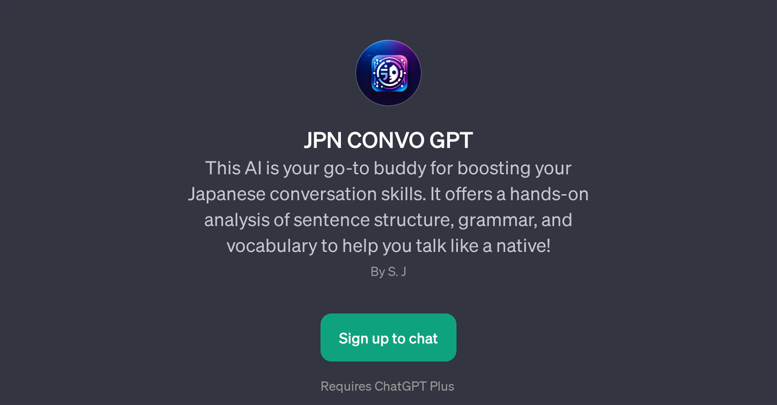 JPN CONVO GPT website