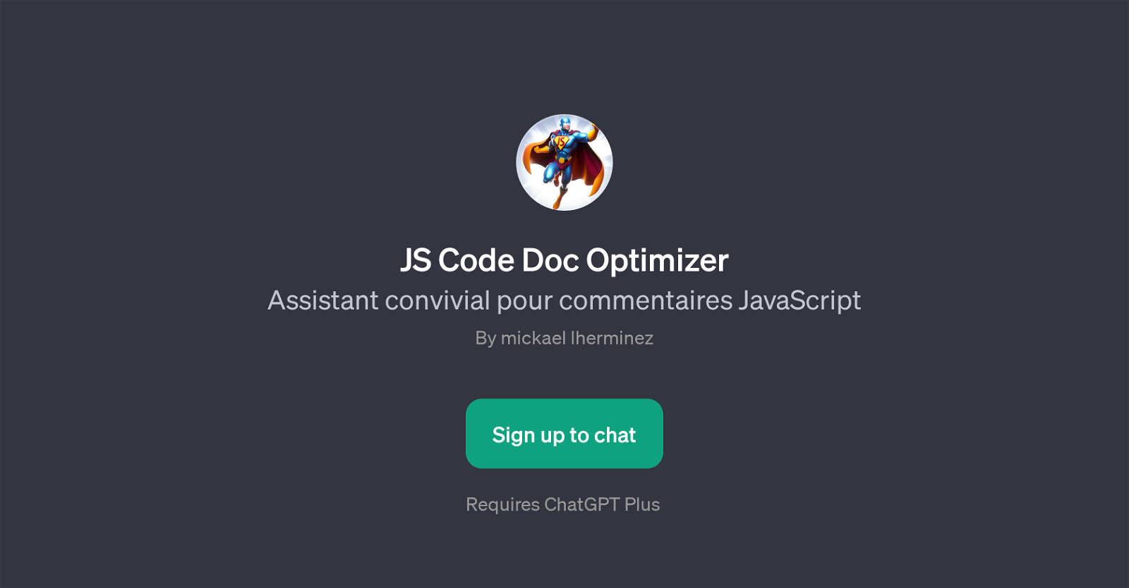 JS Code Doc Optimizer website