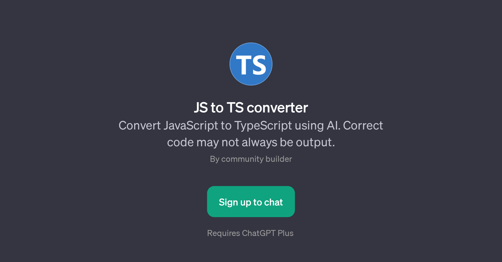 JS to TS converter website