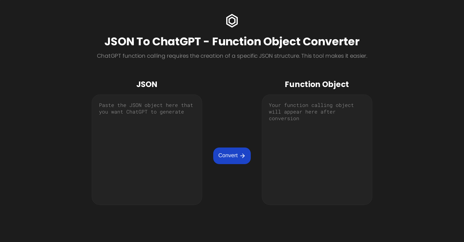 JSON To ChatGPT website