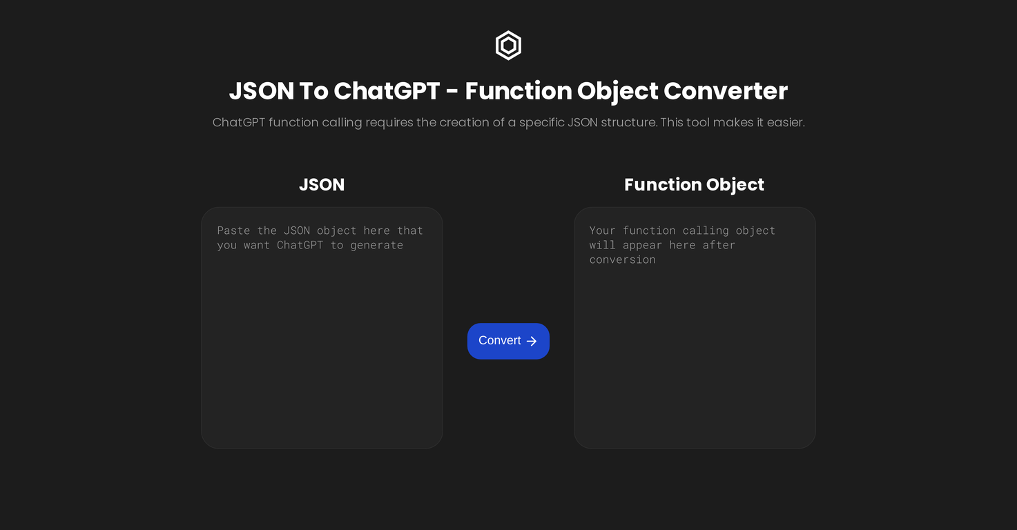 JSON To ChatGPT website