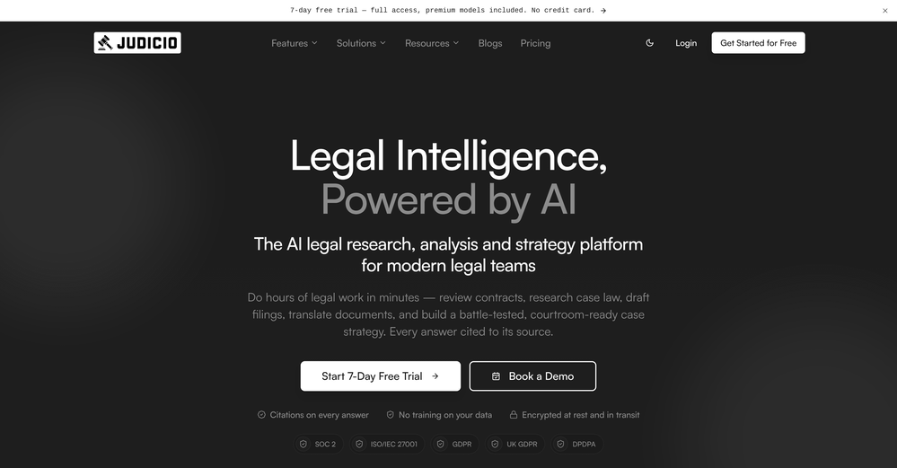 Judicio website