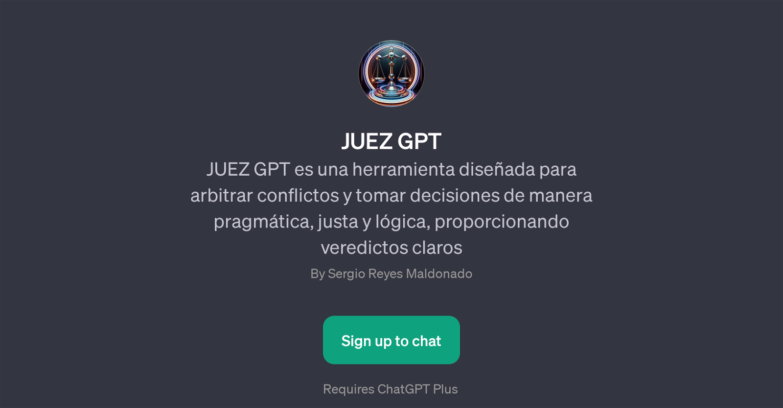 JUEZ GPT website