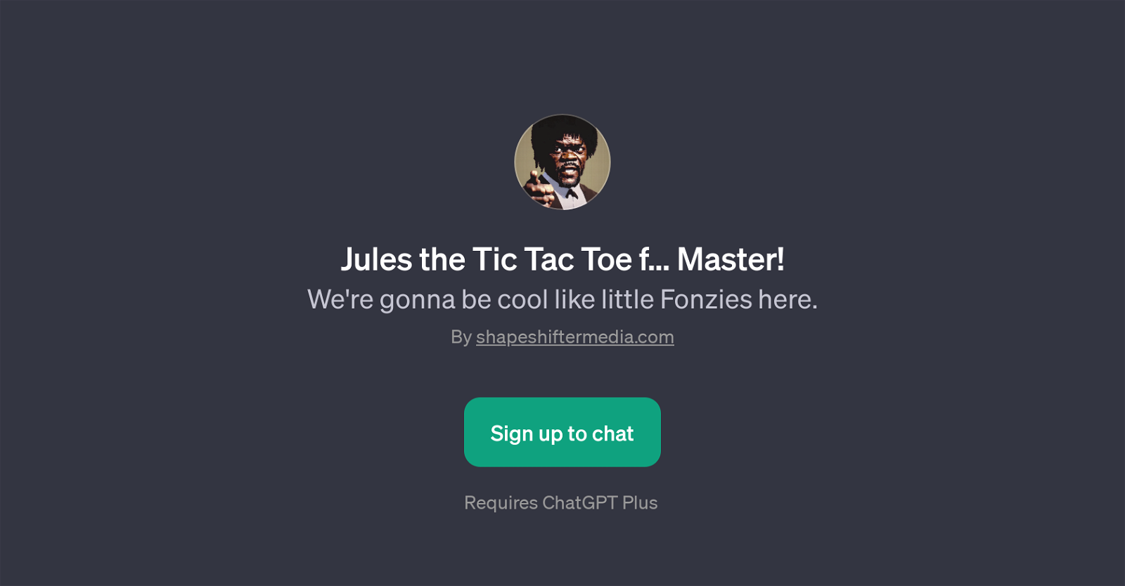 Jules the Tic Tac Toe f... Master! website