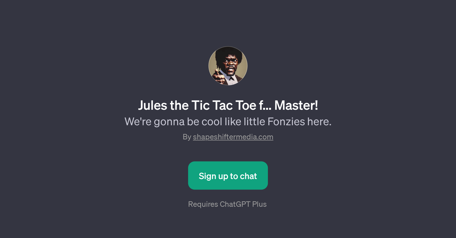 Jules the Tic Tac Toe f... Master! website