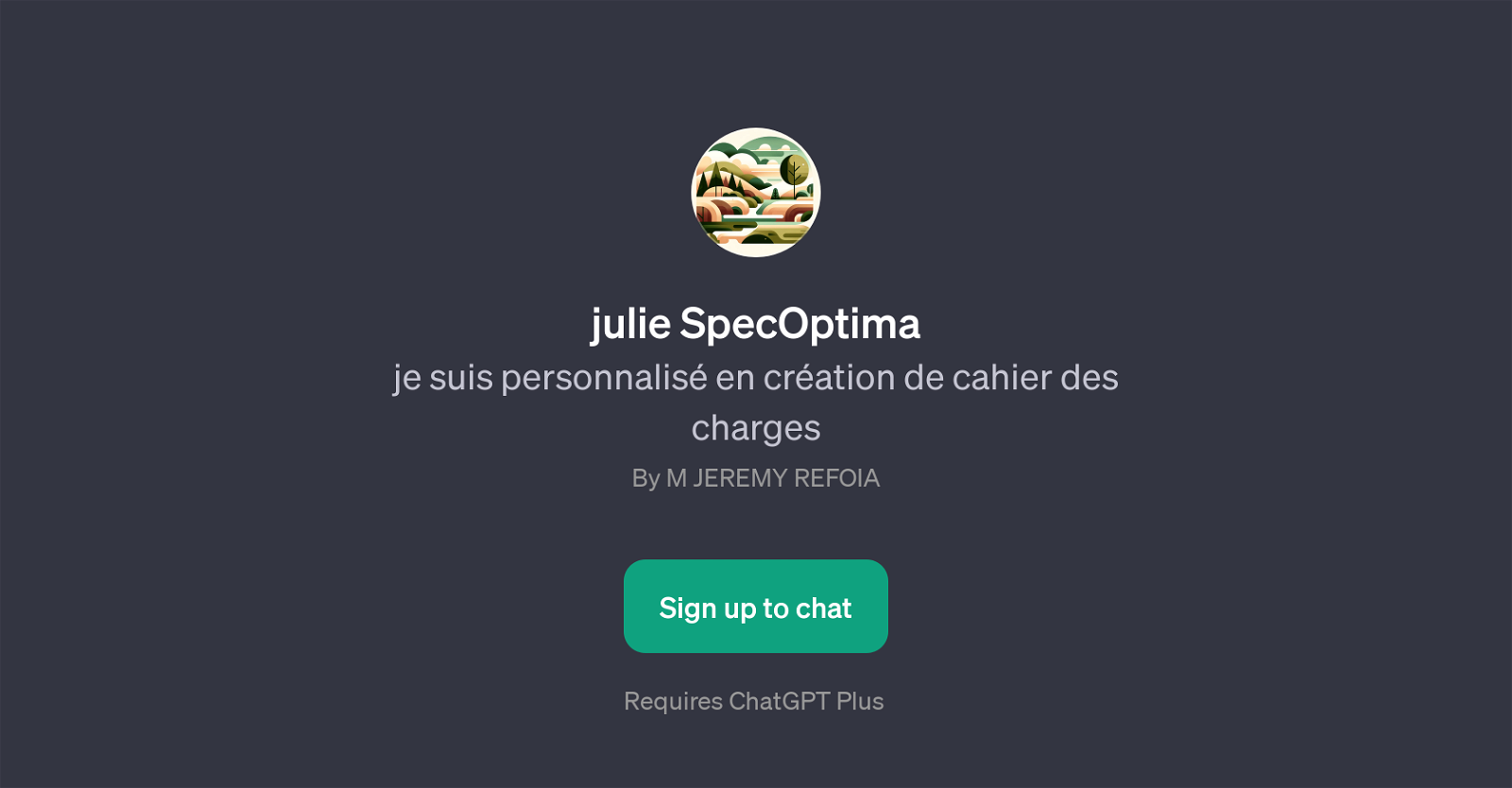 julie SpecOptima website