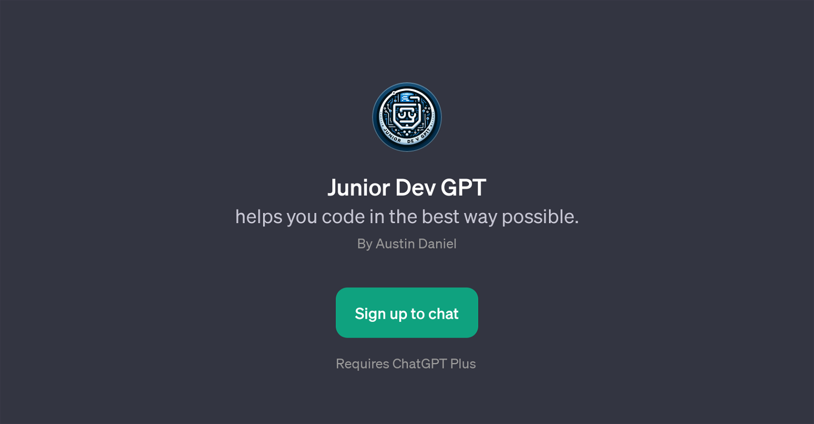 Junior Dev GPT website