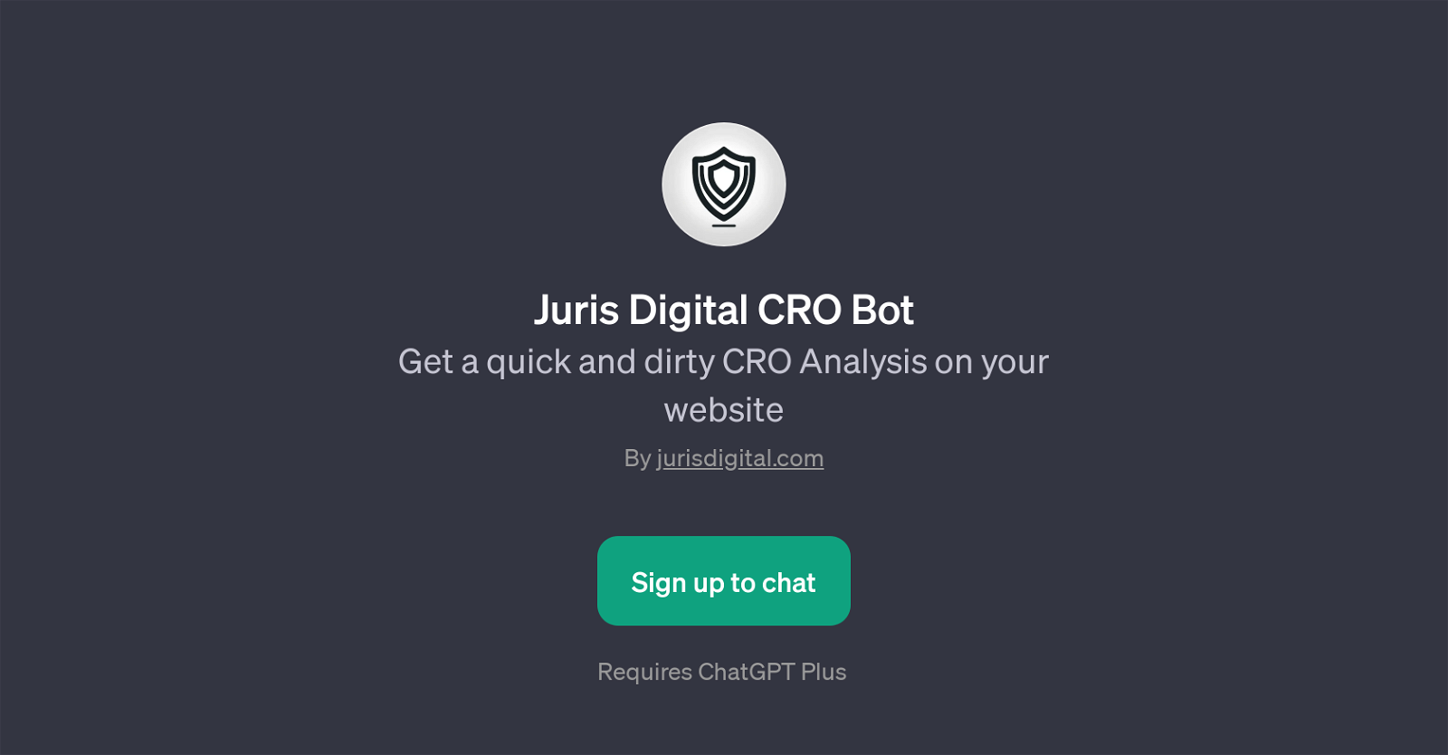 Juris Digital CRO Bot website