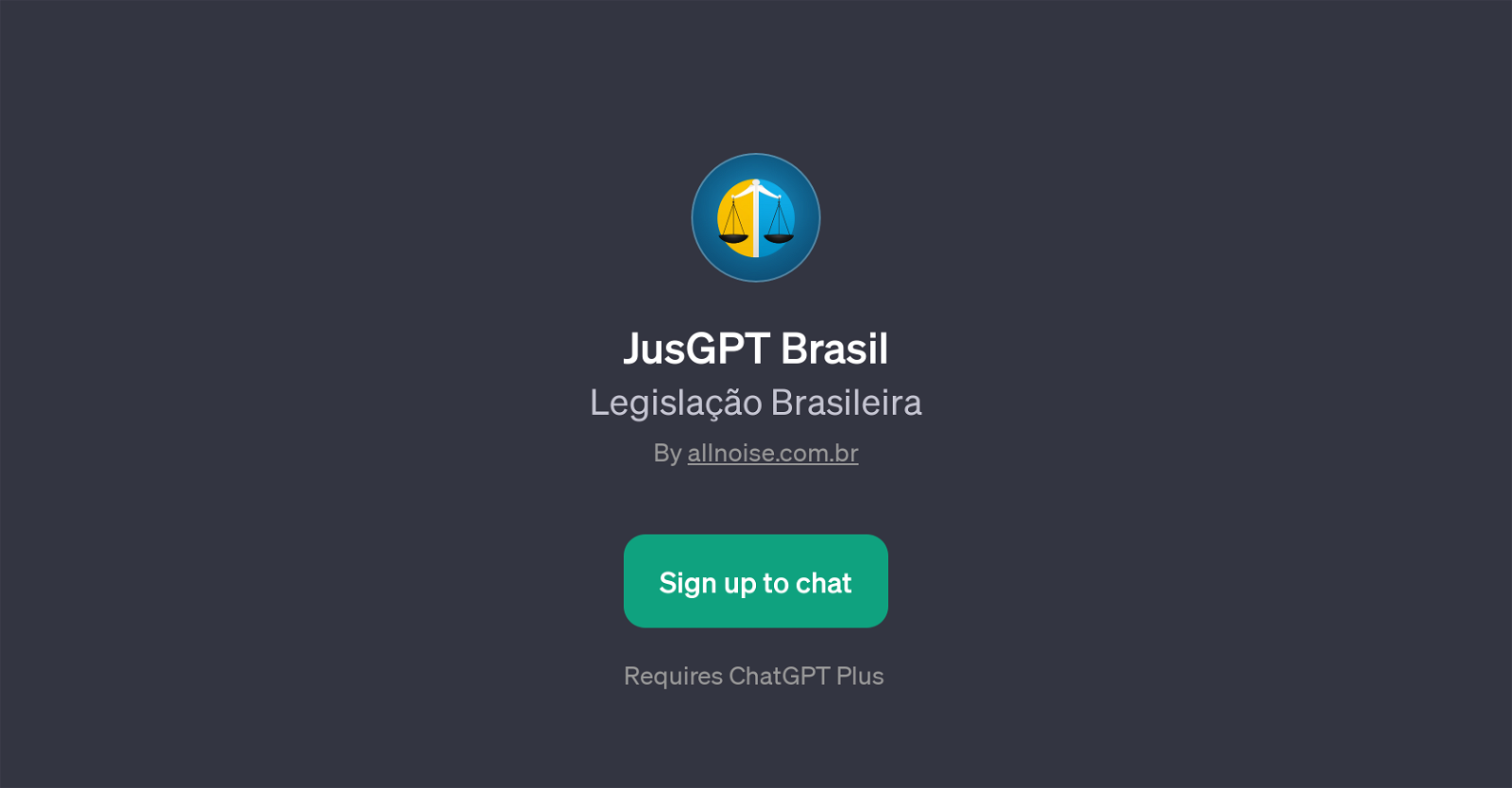 JusGPT Brasil website