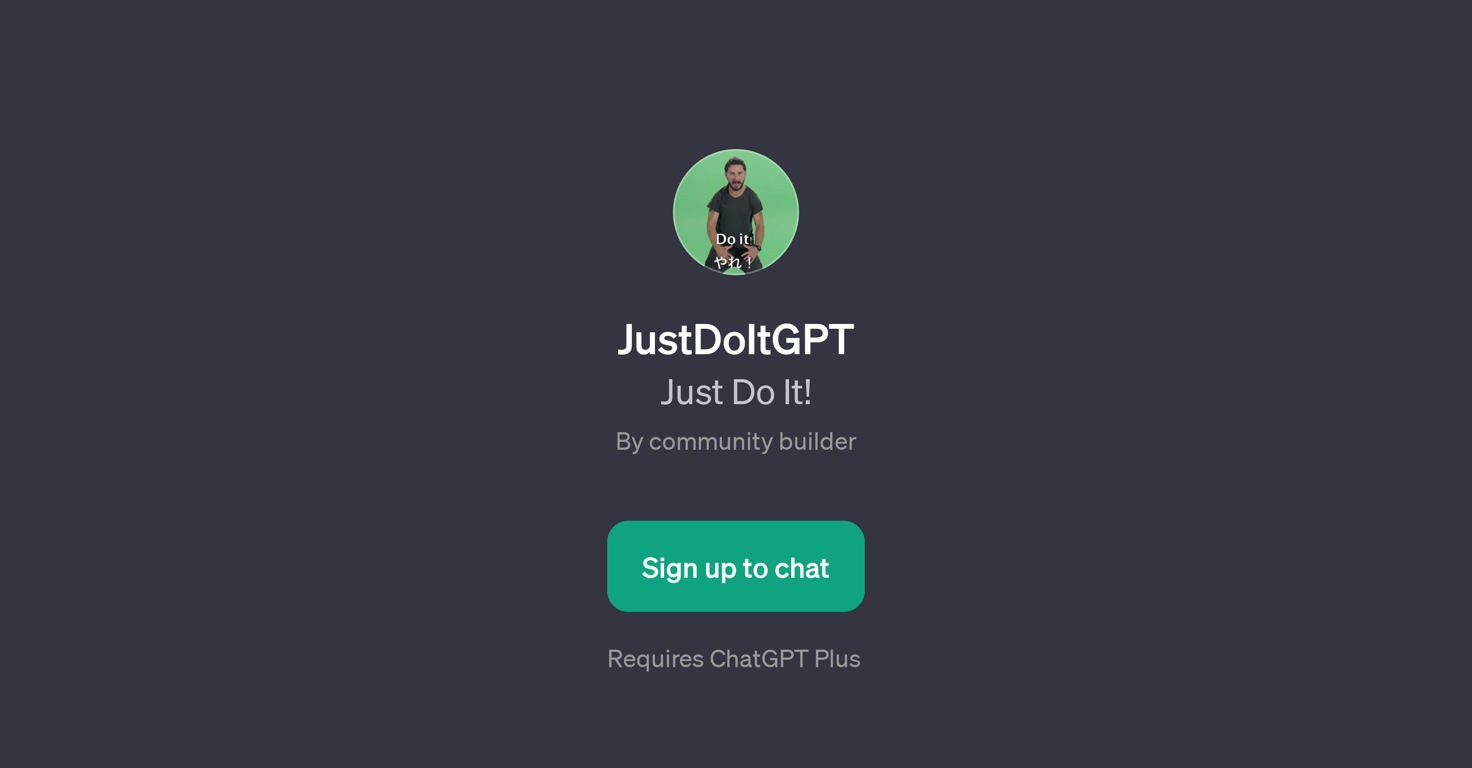JustDoItGPT website