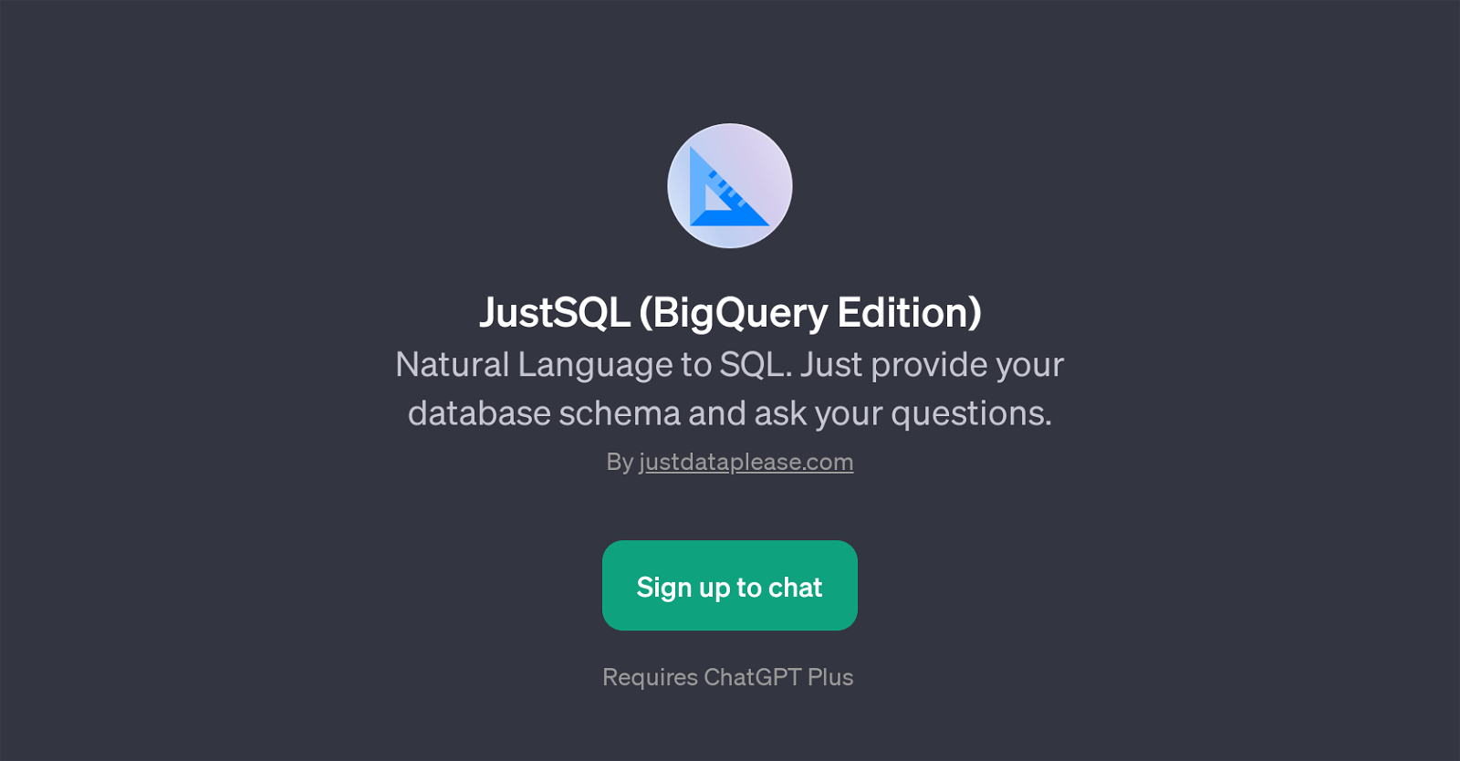 JustSQL (BigQuery Edition) website