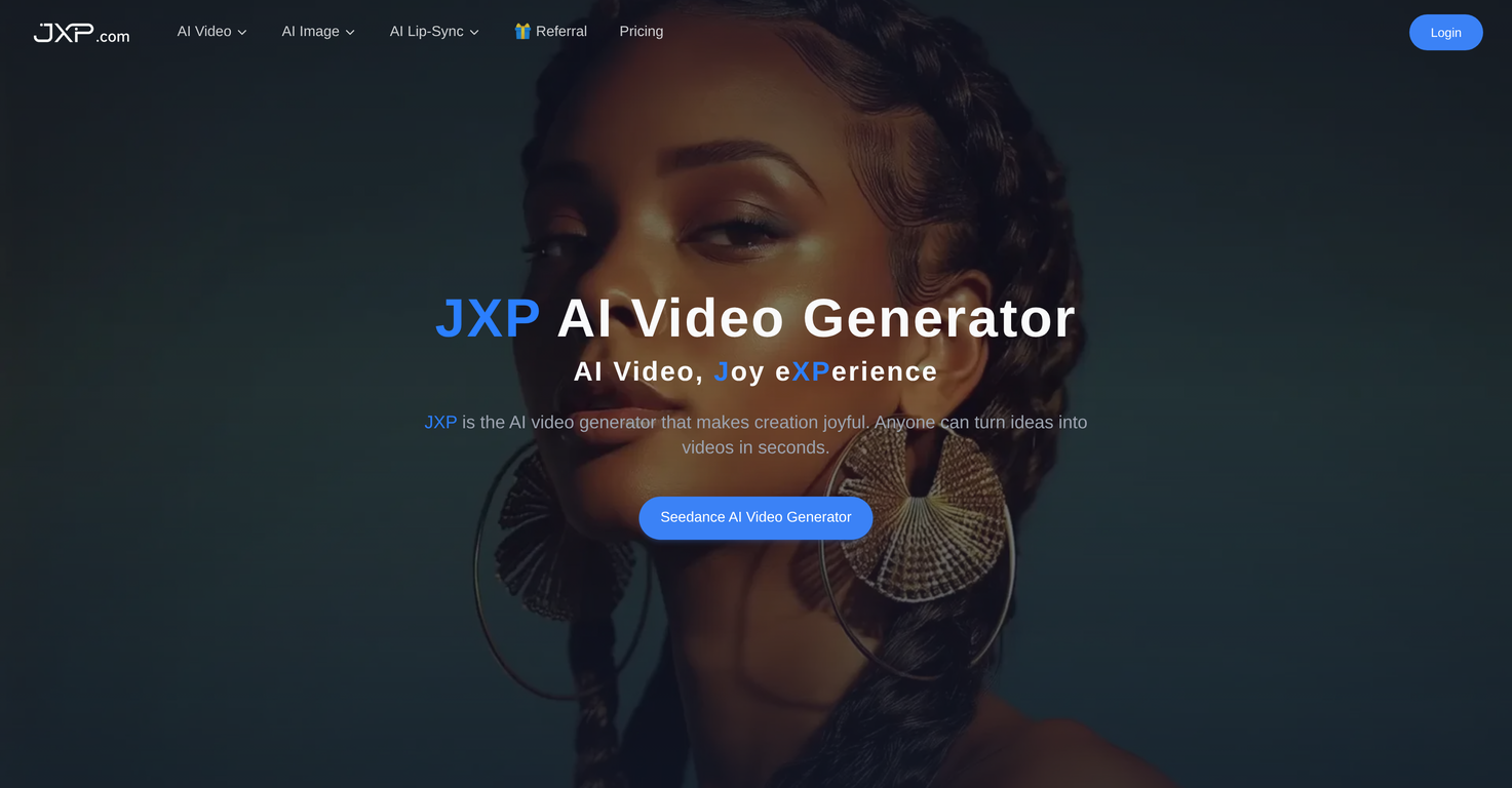 JXP | AI Video Generator website