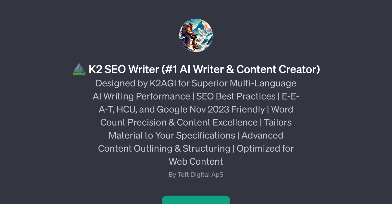 K2 SEO Writer website