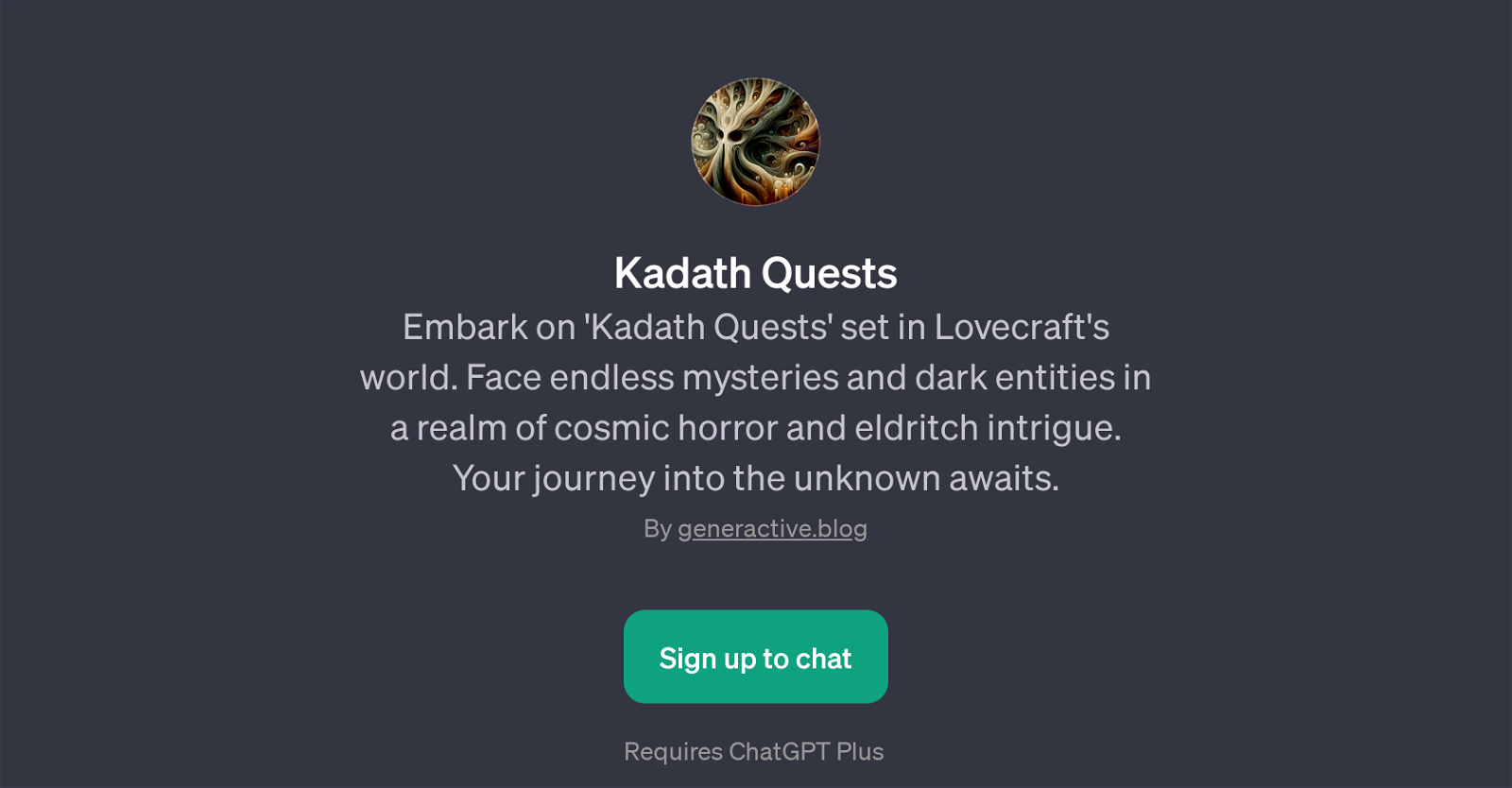Kadath Quests website
