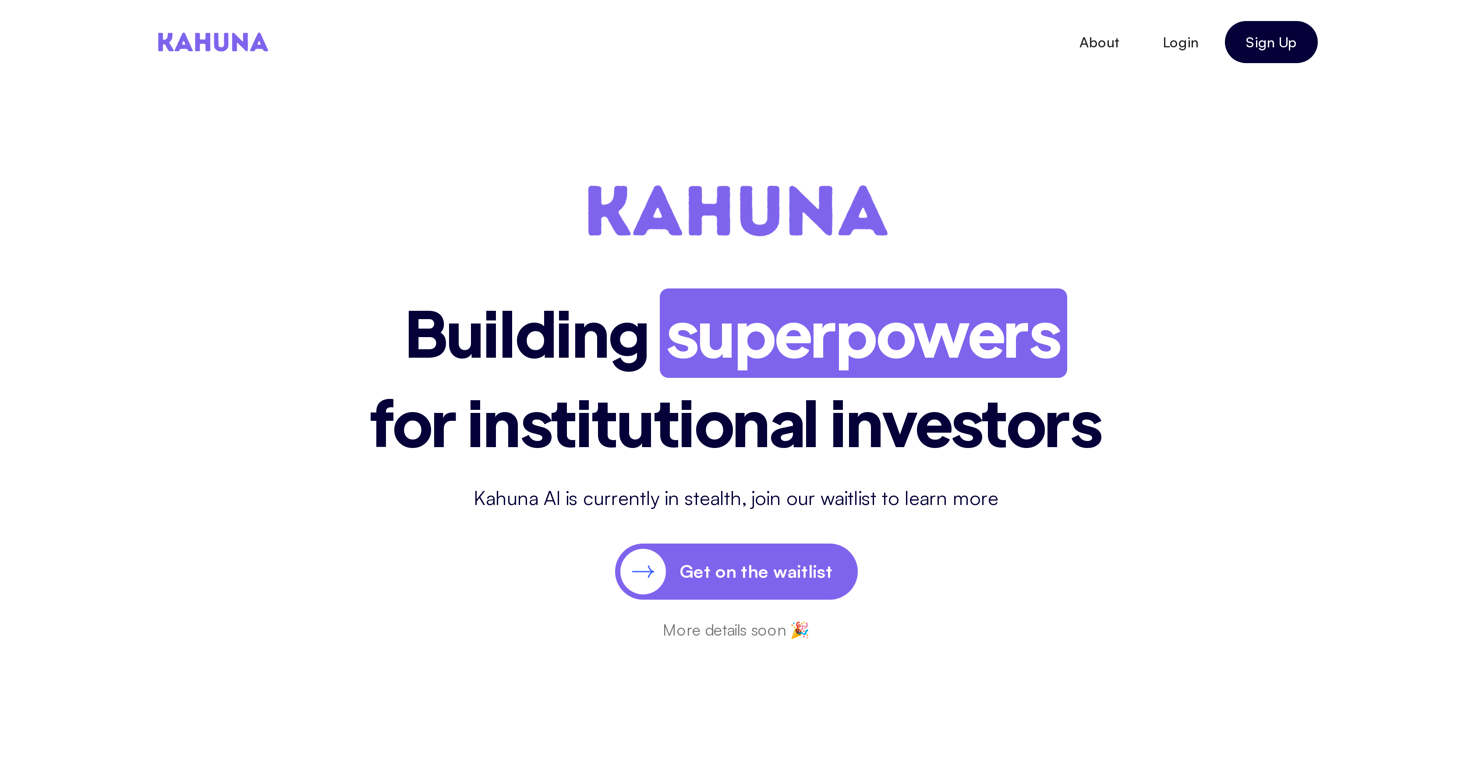 Kahuna website