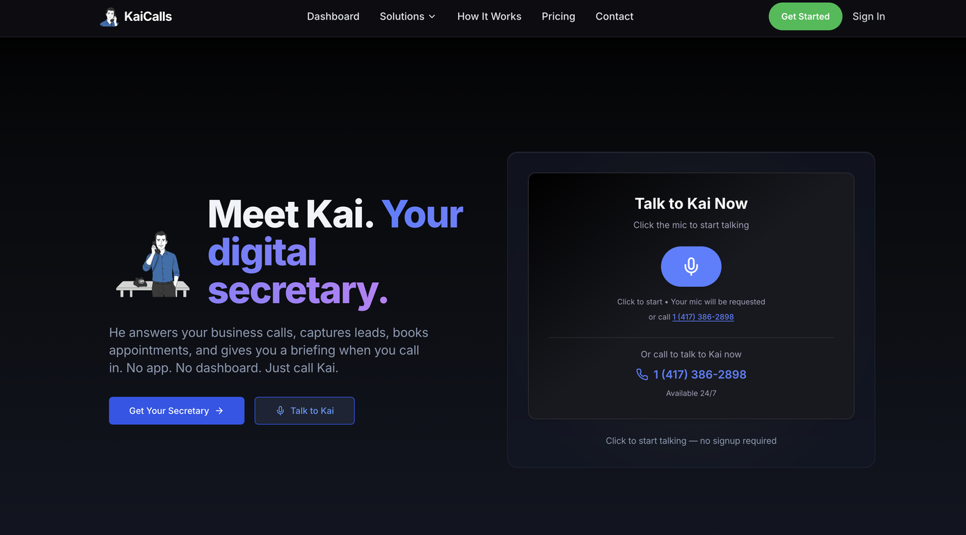 KaiCalls website