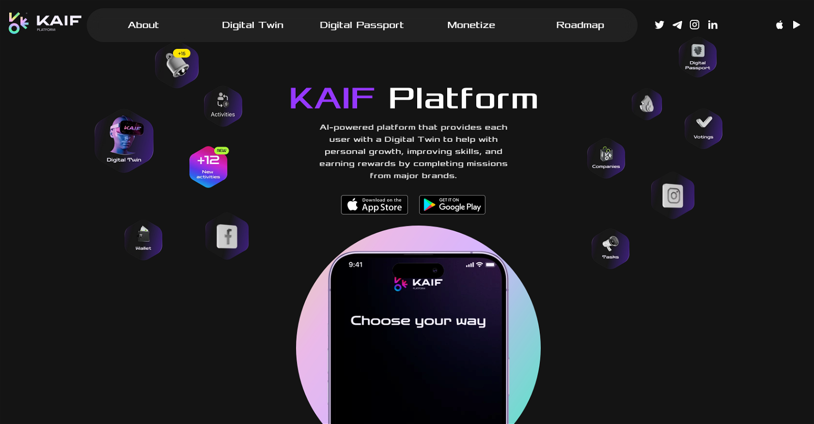 KAIF Platform website